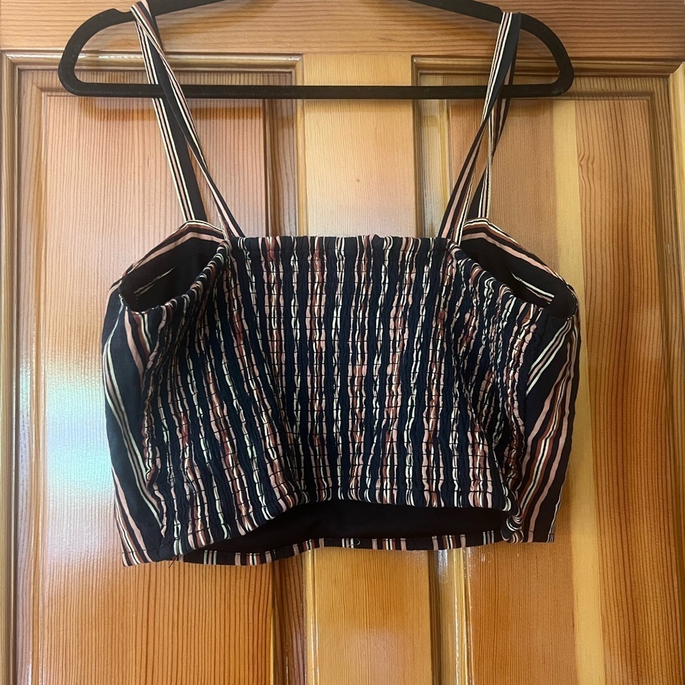 Xhilaration Multicolor Striped crop Top - Picture 4 of 4
